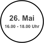 
26. Mai
16.00 - 18.00 Uhr