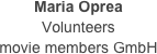 Maria Oprea
Volunteers
movie members GmbH